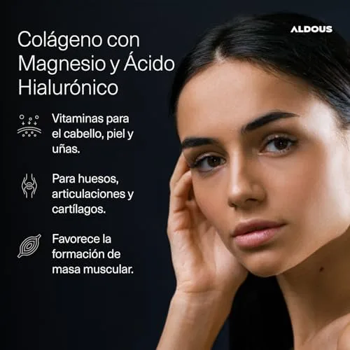 Aldous Bio ▫️ 120 Gominolas de Colagénio + Magnésio, Ácido Hialurónico e Coenzima Q10 - Energia 5