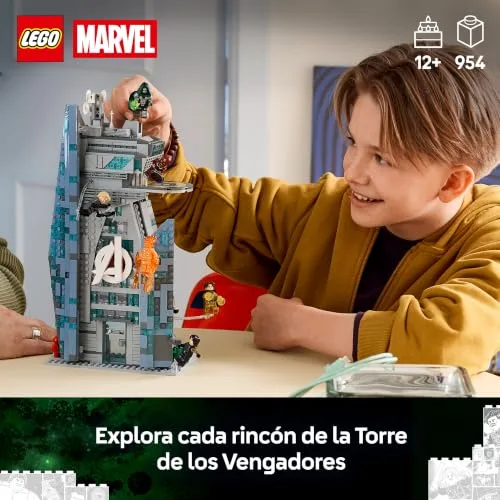 LEGO ▫️ Marvel Nova Torre dos Vingadores de «Avengers: Doomsday» – Conjunto de brinquedos de super-heróis com 6 minifiguras, incluindo o Doutor Doom e o Bucky Barnes – Presente para crianças e fãs adolescentes a partir dos 12 anos – 76352 2