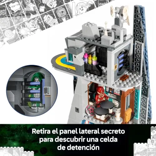 LEGO ▫️ Marvel Nova Torre dos Vingadores de «Avengers: Doomsday» – Conjunto de brinquedos de super-heróis com 6 minifiguras, incluindo o Doutor Doom e o Bucky Barnes – Presente para crianças e fãs adolescentes a partir dos 12 anos – 76352 3