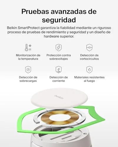 Belkin ▫️ Carregador sem fios magnético 2 em 1 UltraCharge Pro Qi2 25 W, cor Areia 7