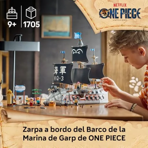LEGO ▫️ One Piece Navio da Marinha do GARP 75646 3