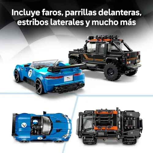 LEGO ▫️ Speed Champions Jaguar Project 7 e Land Rover Defender 77264 6