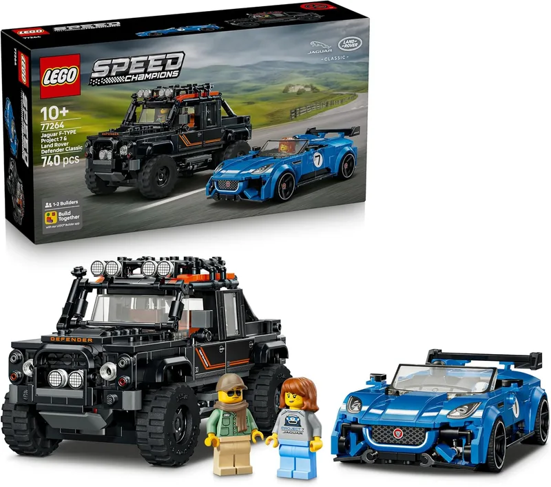 LEGO ▫️ Speed Champions Jaguar Project 7 e Land Rover Defender 77264