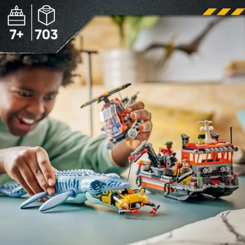 LEGO ▫️ Jurassic World: O Ataque do Dinossauro Marinho Mosasaurus 77983 2