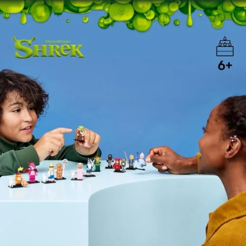 LEGO ▫️ Minifiguras Edição Shrek – Caixa Surpresa – 1 de 12 Brinquedos para meninos e meninas a partir dos 6 anos – Figuras Inc. O Gato de Botas, a Fiona e o Burro – Enchimento para piñatas de aniversário infantil – 71053 2
