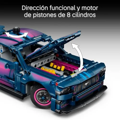 LEGO ▫️ Technic Oficina de Tuning: Carro Ford Mustang GT 42236 4