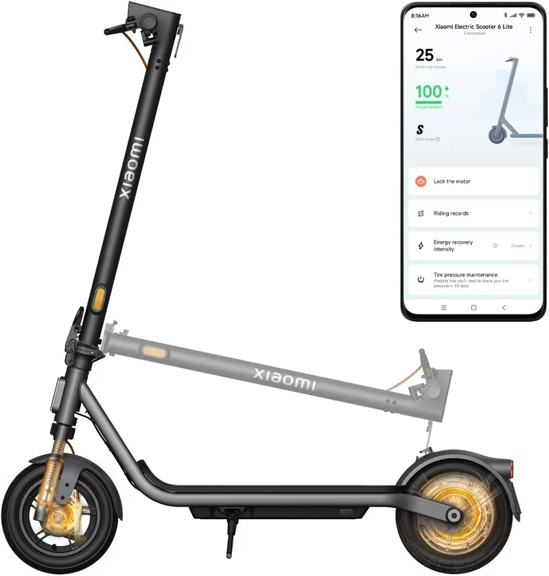Xiaomi ▫️ Patinete elétrico Série 6, autonomia de 25 a 75 km