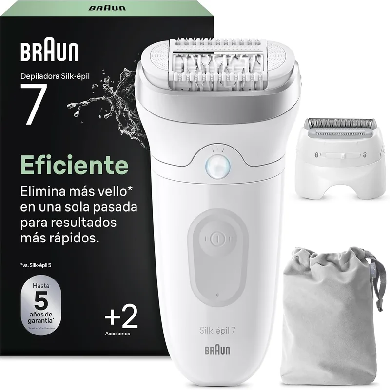 Braun ▫️ Silk·épil 7 Depiladora Elétrica para Mulher, 7-030, Prateada