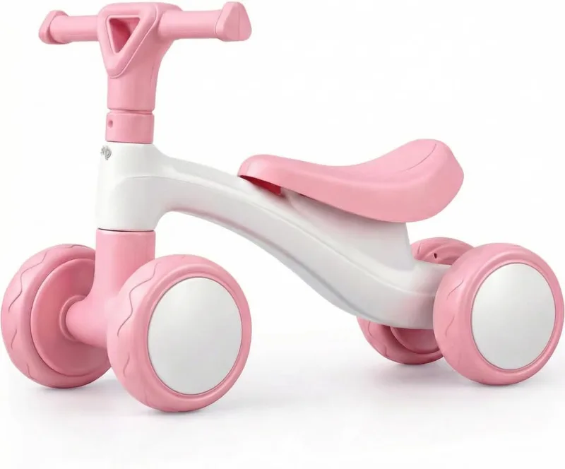 Edibaby ▫️ Triciclo para Bebés de 1 Ano | Triciclo Leve | Primeira Bicicleta de Equilíbrio para Bebés | Bicicleta sem Pedais | Brinquedo para Crianças de 1 a 2 Anos, Ideal como Presente (Rosa)