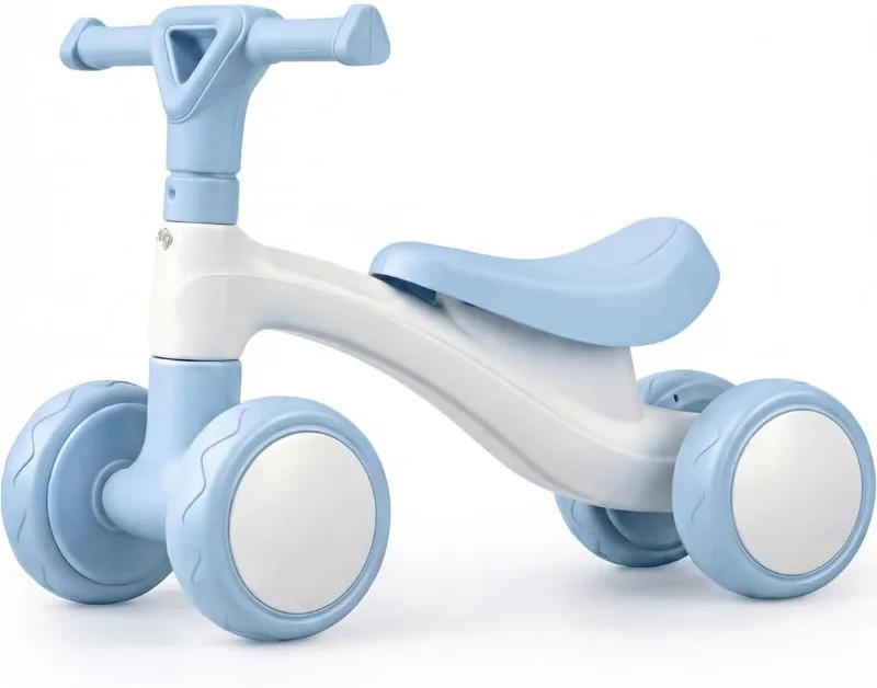 Edibaby ▫️ Triciclo para bebés de 1 ano | Triciclo leve | Primeira bicicleta de equilíbrio para bebés | Bicicleta sem pedais | Brinquedo ideal para crianças de 1 a 2 anos, perfeito para oferecer (azul)