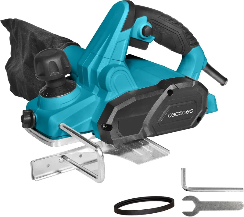 Cecotec ▫️ Escova eléctrica para madeira com fio Fast&Clean 3000 Agile. 650W, 16800rpm, Profundidade 2mm, Largura 82mm, Lâminas duplas reversíveis, Saco de recolha, Ligação para aspirador, Cabo 3m