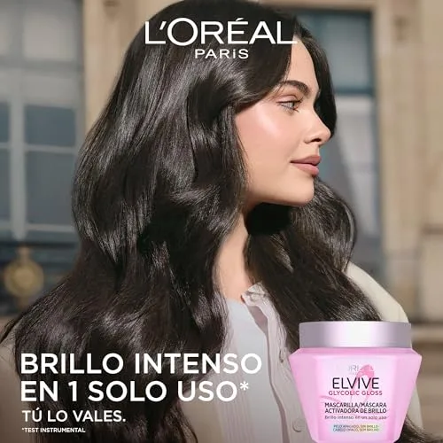 L'Oreal Paris ▫️ L'Oréal Paris, Máscara Ativadora de Brilho, Brilho Intenso numa Única Aplicação, Cabelo Mais Liso, com Ácido Glicólico, para Cabelo Sem Brilho e Sem Vida, Elvive Glycolic Gloss, 310 ml 3