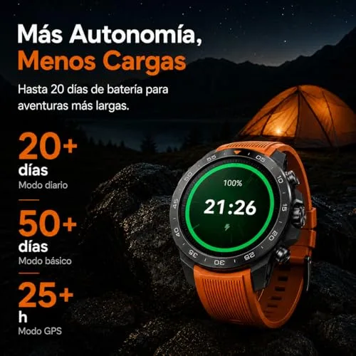 Mibro ▫️ GS Explorer S – Relógio inteligente para homem, GPS, resistente à água até 10 ATM 5