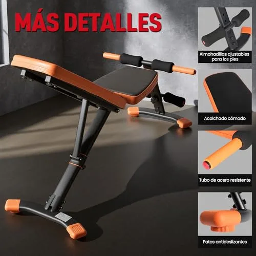 Ultrasport ▫️ Banco de Pesos Dobrável para Casa – Banco Multifuncional para Treino de Força em Casa – Ajustável em 6 Posições (−24° a 79°) – Equipamento de Fitness para Todo o Corpo 6