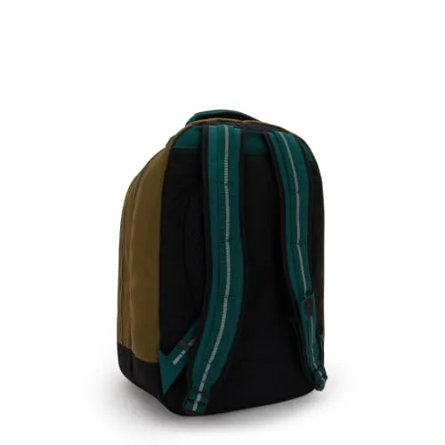 Kipling ▫️ Mochila CLASS ROOM Média, Preto e Cáqui Bl 2