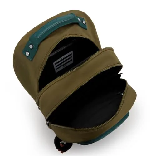 Kipling ▫️ Mochila CLASS ROOM Média, Preto e Cáqui Bl 3