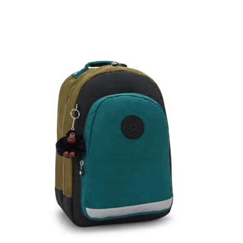 Kipling ▫️ Mochila CLASS ROOM Média, Preto e Cáqui Bl 5