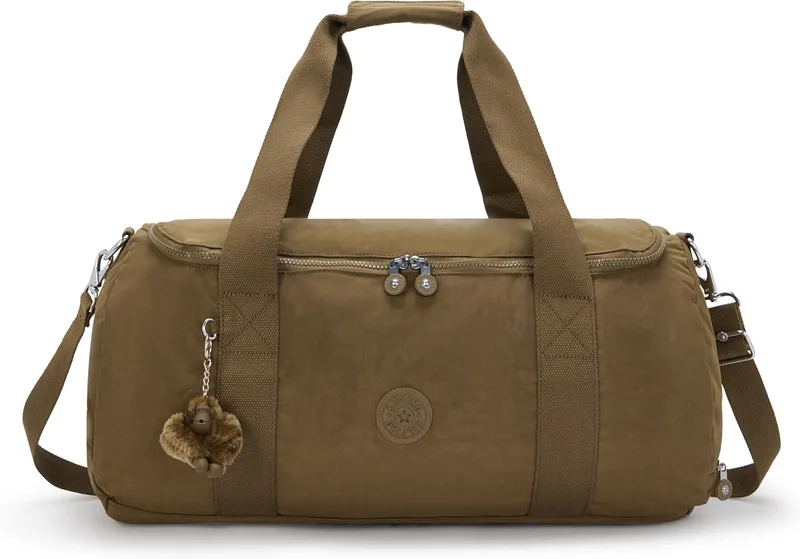 Kipling ▫️ Argus S - Mala de viagem pequena para o fim de semana com compartimento para sapatos, Smooth Khaki (Khaki)