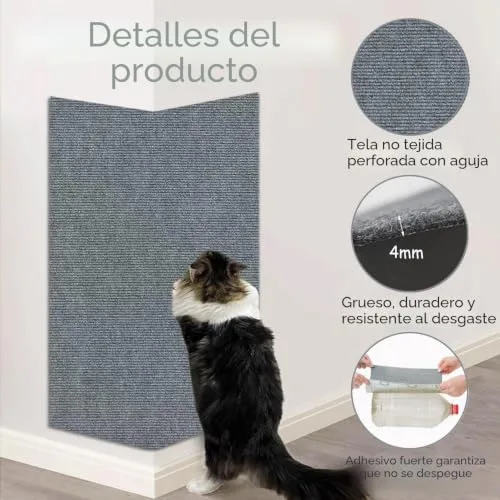 Xynovate ▫️ Tapete para gatos arranharem, tapete autoadesivo para gatos arranharem 5