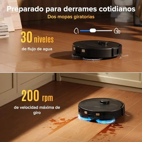 roborock ▫️ Robô aspirador Qrevo S Pro (versão melhorada do QV 35A) Sucção de 18 500 Pa, base «tudo-em-um», saco para pó de 2,7 L, sistema anti-emaranhamento, evasão de obstáculos, preto 5
