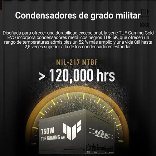 ASUS ▫️ TUF Gaming 750 W Gold EVO - Fonte de alimentação 3