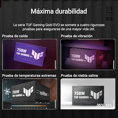ASUS ▫️ TUF Gaming 750 W Gold EVO - Fonte de alimentação 4