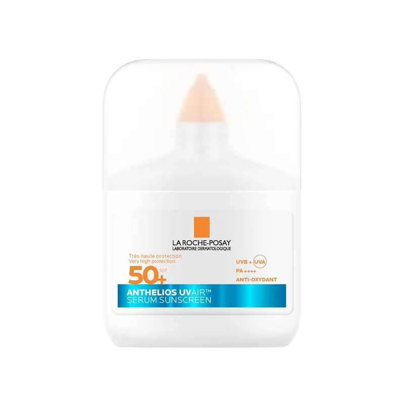 La Roche-Posay ▫️ Sérum solar Anthelios UVAIR FPS 50+ com ácido hialurónico, niacinamida e vitamina E, para todos os tipos de pele, 50 ml