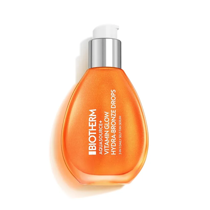 Biotherm ▫️ Aquasource+, Vitamin Glow Hydra-Bronze Drops, para um brilho instantâneo e um tom bronzeado gradual, ao mesmo tempo que hidrata a pele, 50 ml