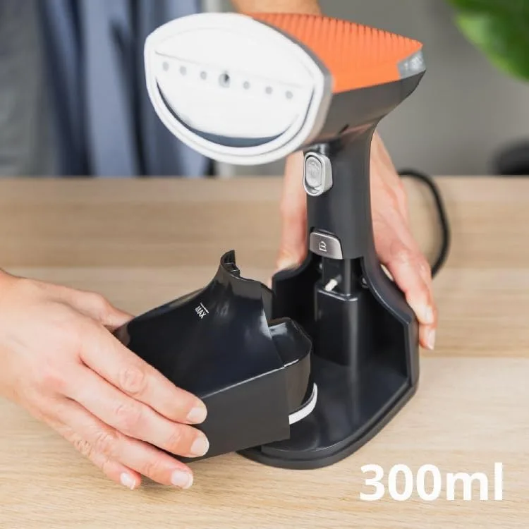 Ufesa ▫️ Ferro de engomar vertical a vapor Easy Care 1700 W, elimina rugas, desinfeta e desodoriza, vapor contínuo de 30 g/min, pronto a usar em 25 s, depósito de 300 ml, cabeça extragrande, escova para tecidos grossos 3