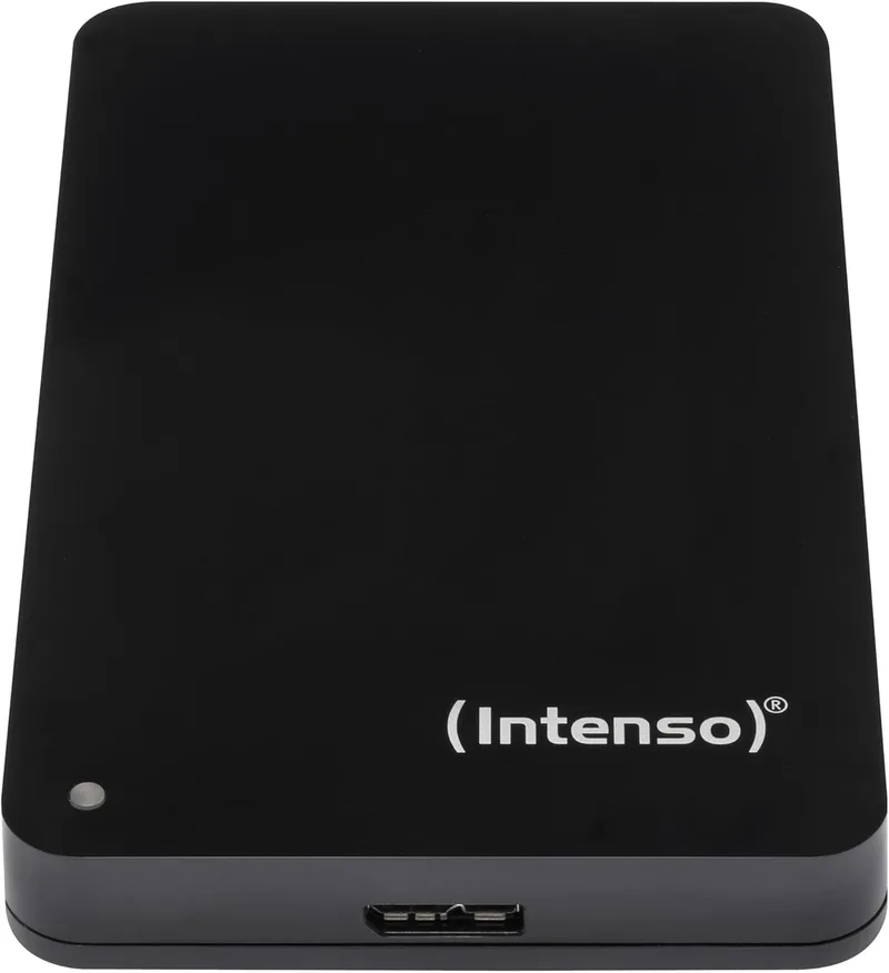 Intenso ▫️ Disco rígido portátil Intense de 2,5 polegadas, 1 TB, disco rígido externo com USB 3.2 Gen 1x1 de supervelocidade, memória rápida num design compacto, 5400 RPM, 8 MB de cache, Plug & Play, certificado como recondicionado