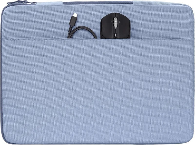 HP ▫️ Bolsa de Proteção para Portátil de 15-16 polegadas, Acolchoada e Antichoque, Resistente à Água 600D, com Alça Retrátil e Bolso para Acessórios, Compatível com Portáteis até 16", Cor Azul Claro