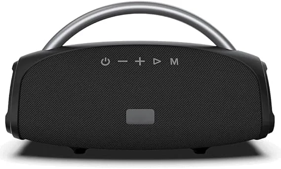 BLAUPUNKT ▫️ Altifalante Bluetooth Potente e Portátil, Preto, com Bateria Integrada, Mãos Livres, USB, Cartão SD e Luz LED Ambiente