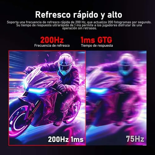 Gawfolk ▫️ Monitor de jogos curvo de 34 polegadas, UWQHD, 3440×1440p, 200 Hz 3