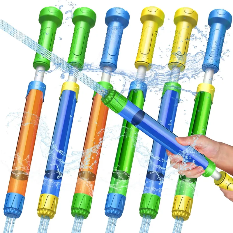 Aottom ▫️ 6 pistolas de água para crianças, pistola de água de 32 cm | alcance de 8 a 10 m, pistola de água de longo alcance para crianças, conjunto de pistolas de água coloridas para meninos e meninas