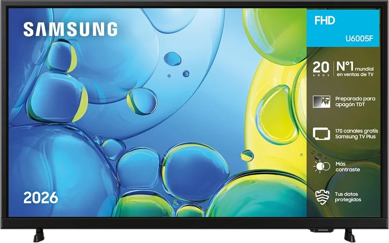 Samsung ▫️ 32 Inch Full HD TV F6005 Smart TV Plus, OTS Lite, HDR Knox Security, Capaz de transmitir conteúdo 4K UHD