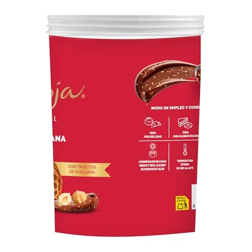 NESTLÉ CAJA ROJA ▫️ CAJA ROJA Pasta de Chocolate com Avelãs 1,2 kg 4