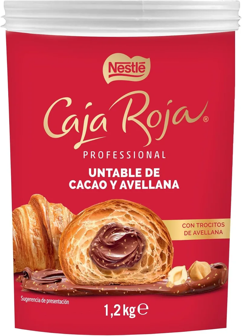 NESTLÉ CAJA ROJA ▫️ CAJA ROJA Pasta de Chocolate com Avelãs 1,2 kg