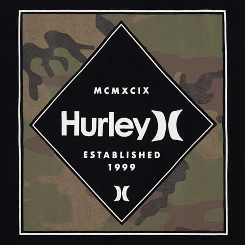 Hurley ▫️ 89140 T-shirt com estampado e manga curta para crianças (conjunto de 1) 3