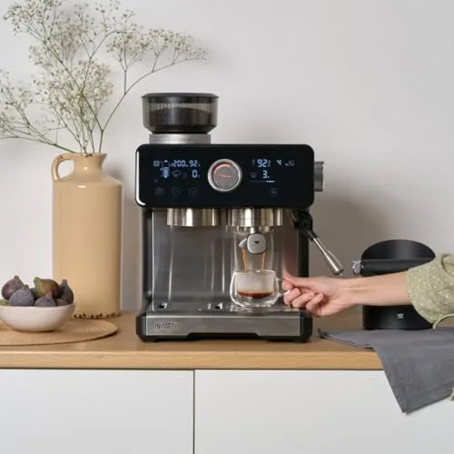 Incapto ▫️ Máquina de café expresso semiautomática Sabi, prensagem automática, preta 4