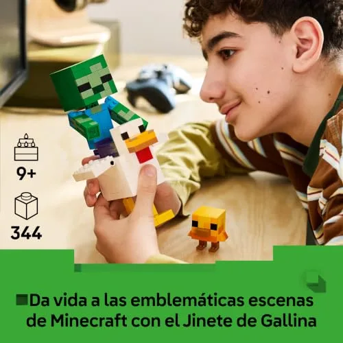 LEGO ▫️ Minecraft Cavaleiro da Galinha 21582 2