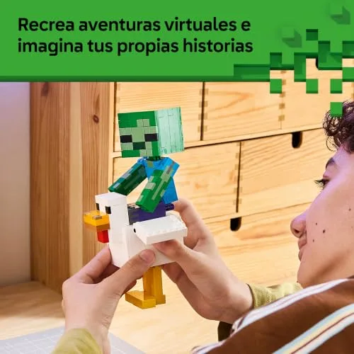 LEGO ▫️ Minecraft Cavaleiro da Galinha 21582 4