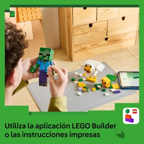 LEGO ▫️ Minecraft Cavaleiro da Galinha 21582 6