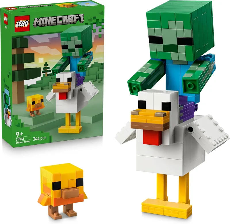 LEGO ▫️ Minecraft Cavaleiro da Galinha 21582