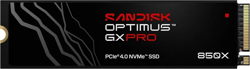 SanDisk ▫️ SSD Optimus GX PRO 850X NVMe de 1 TB (velocidades de leitura/gravação sequencial até 7300/6300 MB/s, M.2 2280, PCIe 4.0) Armazenamento de expansão para jogos, SSD interno de alto desempenho