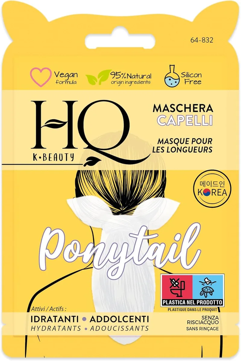 HQ ▫️ Máscara capilar Pony Tail – Cuidado capilar intensivo – Hidratação e suavidade – Rotina de beleza