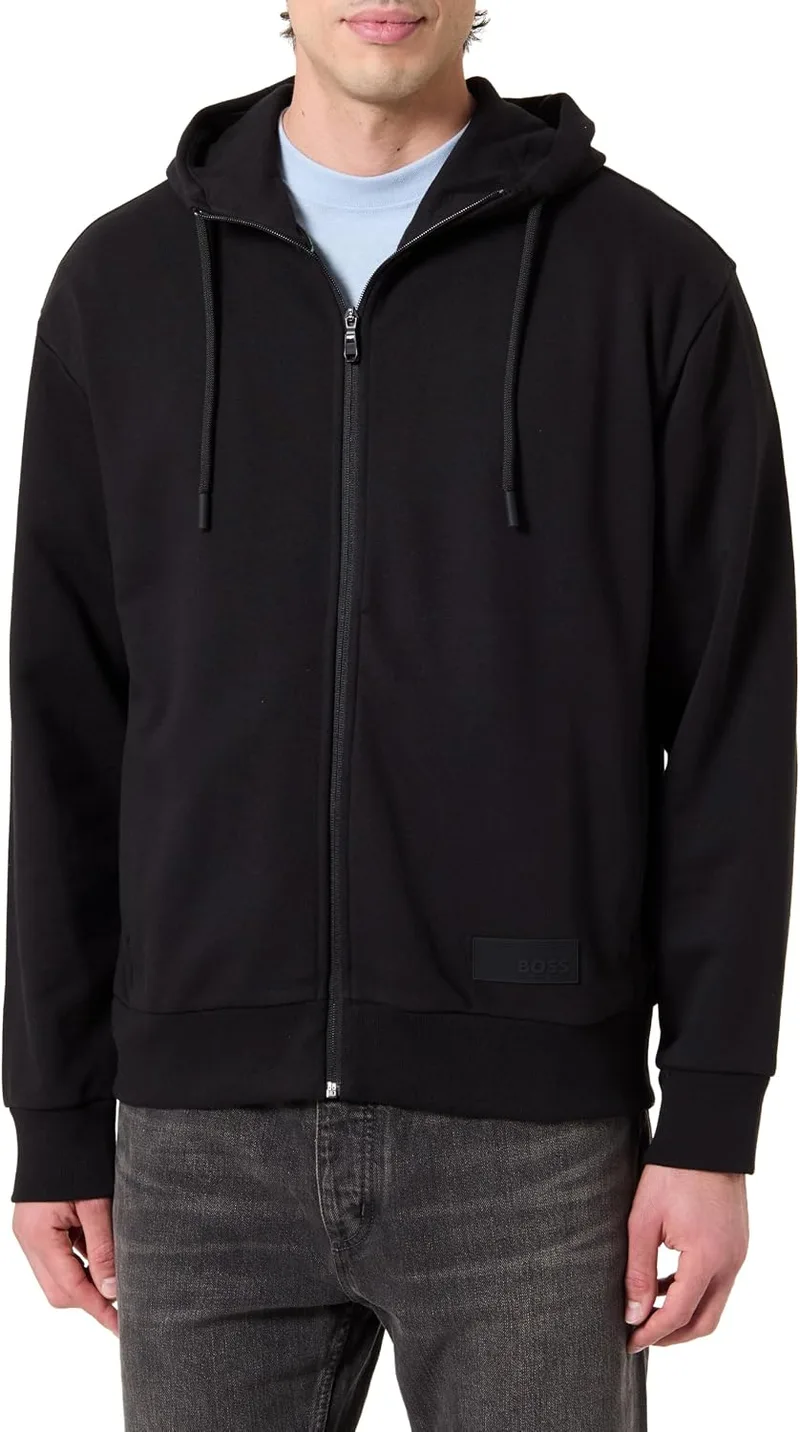BOSS ▫️ Sw_Hoodie FZ 10280170 01 Camisola de homem