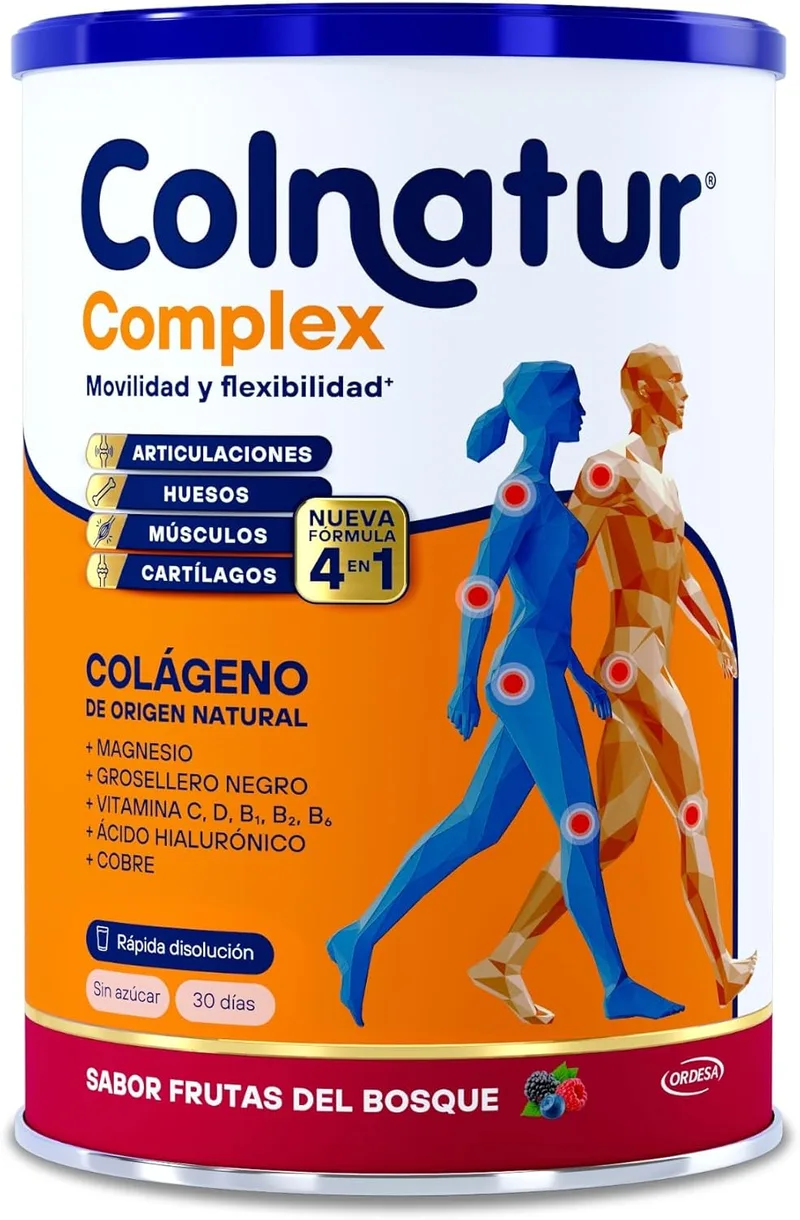 Colnatur ▫️ Complex Frutos do bosque : 341g : Colagénio com magnésio e vitamina C para os músculos e as articulações