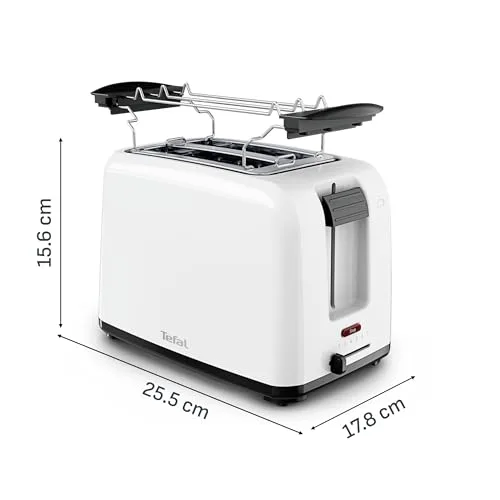 Tefal ▫️ Vita, Torradeira de 2 ranhuras, 7 níveis de torragem, Branca 3