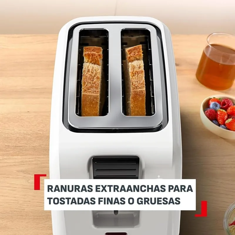 Tefal ▫️ Vita, Torradeira de 2 ranhuras, 7 níveis de torragem, Branca 5