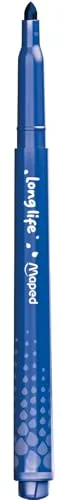 Maped ▫️ Color'Peps Long Life - Estuche com 12 marcadores laváveis, ponta bloqueada anti-afundamento super-resistente, não secam sem tampa (até 1 semana), cores brilhantes, material escolar 7